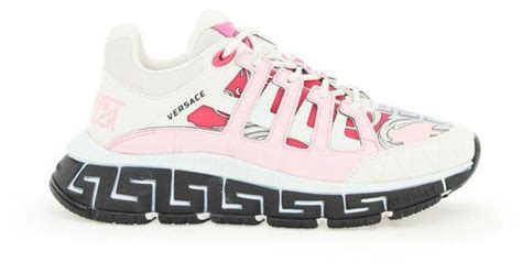 versace bubble|Versace pink sneakers.